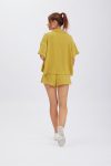 Solid-Color-Short-Sleeve-Shirt-Two-piece-Short-Set-1