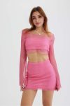 Sequins-Mesh-Crop-Top-Mini-Skirt-Set-7