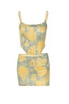 Yellow-Square-Neck-Printed-Corset-Crop-Top-Skirt-Suits-5