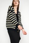 Black-Striped-Knitted-Cardigan