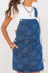 Blue-Jacquard-Pocketed-Denim-Dress-3