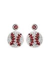 Bohemia-Baseball-Beaded-Earrings-Red