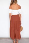 Bohemia-High-Waist-Ruched-Skirts-orange1