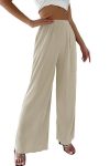 Casual-Solid-Color-Elastic-Waist-Wide-Leg-Long-Pants-1