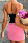 Contrast-Corset-Strapless-Mini-Skirt-Suits-4