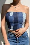 Contrast-Patchwork-Tie-back-Denim-Crop-Top-3