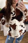 Cow-Print-Zipper-Front-Plush-Tops-1