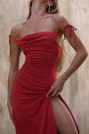 Cowl-Neck-Tie-straps-Slit-Dress-1