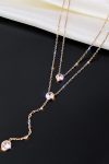 DoubleLayeredSparklingPendantNecklace3