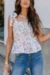 Floral-Print-Tie-Straps-Smocked-Tops-1