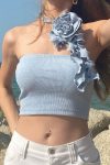 Floral-Streamers-Halter-Strapless-Crop-Top-1