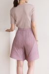 FullPleatedSolidHighWaistShorts5