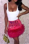 Fuzzy-Sequins-Bodycon-Mini-Skirt-1