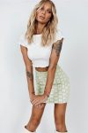 Green-Daisy-Bodycon-Knit-Mini-Skirts-5