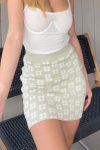 Green-Daisy-Bodycon-Knit-Mini-Skirts-5