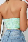 Green-Strapless-Glitter-Corset-Crop-Top-2