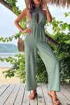 Green-Tie-back-Cutout-High-Waist-Jumpsuits-3