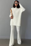 High-Collar-Ribbed-Knitted-Bell-Bottoms-Two-piece-Set-8