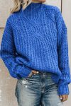 High-Collar-Solid-Color-Twist-Sweater-2