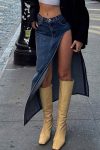 High-Waist-High-Slit-Denim-Skirt-7