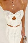 Hollow-Out-Strapless-Crop-Top-Slit-Skirt-Suits-4