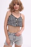 Houndstooth-Button-Cami-Crop-Top-3