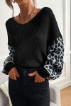 Leopard-Print-Patchwork-pullover-Sweater-8