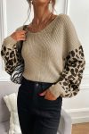 Leopard-Print-Patchwork-pullover-Sweater-8