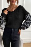 Leopard-Print-Patchwork-pullover-Sweater-8