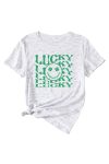 Lucky-Smile-Clover-Printed-T-shirt-offwhite