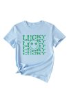 Lucky-Smile-Clover-Printed-T-shirt-offwhite