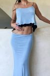 Mesh-Contrast-Tie-front-Cami-Tops-Midi-Skirt-Suits-2