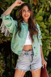 Mint-green-Chain-Tassel-Denim-Jacket-5