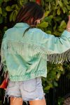 Mint-green-Chain-Tassel-Denim-Jacket-5