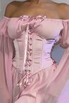 Off-Shoulder-Lace-up-Corset-Ruched-Dress-6