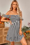 Off-Shoulder-Ruffled-Striped-Mini-Dress-12