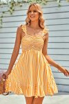 Off-Shoulder-Ruffled-Striped-Mini-Dress-12