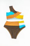 One-Shoulder-Contrast-Color-Block-Crop-Top-Two-Piece-Swimsuit-3