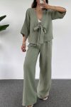 Open-Front-Tie-Up-Shirt-Long-Pants-Set-5