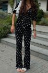 Pleated-Daisy-Print-Short-Sleeve-Tops-Long-Pants-Set-4