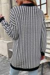 Pocketed-Houndstooth-Buttoned-Cardigan-1