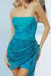 Printed-Ruched-Streamer-Strapless-Dress-2