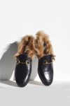 Rabbit-Fur-Lined-Leather-Loafer-Mule-black2