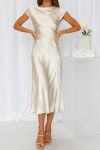 Satin-Cowl-Neck-Twisted-back-Midi-Dress-1