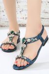 Snake-Print-Flat-Sandals