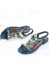 Snake-Print-Flat-Sandals