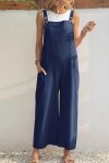 Solid-Color-Button-Closure-Pocketed-Jumpsuits-7