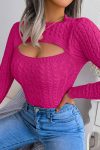 Solid-Color-Cable-Knit-Cut-out-Sweater-7