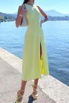 Solid-Color-Knitted-Side-Slit-Tank-Dress-8