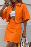 Solid-Color-Shirt-Crop-Top-High-Waist-Skirt-Suits-4